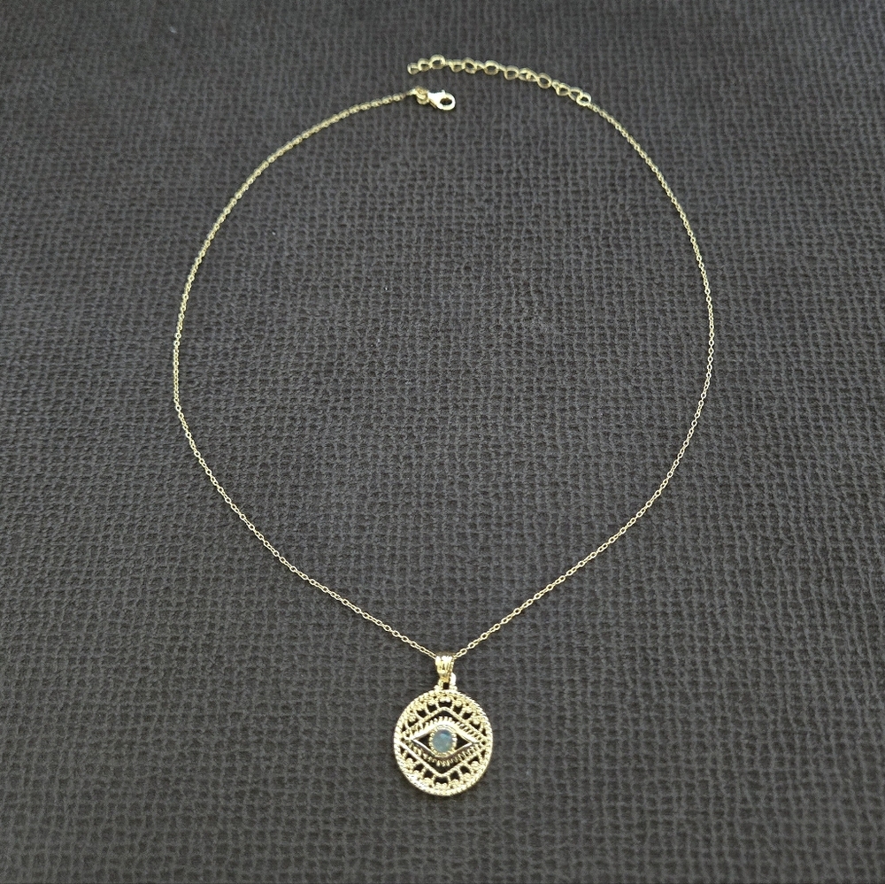 Shivam Ethiopian🇪🇹 Opal Evil😈 Eye👁️  Pendant Necklace - NWT - Picture 15 of 15